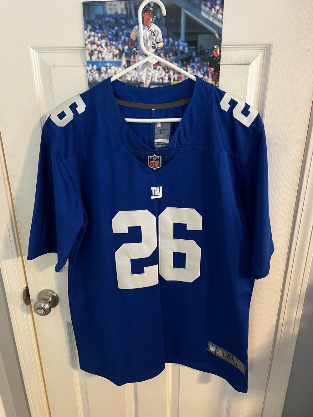 Nike Men’s Royal Blue #26 Barkley Football Jersey